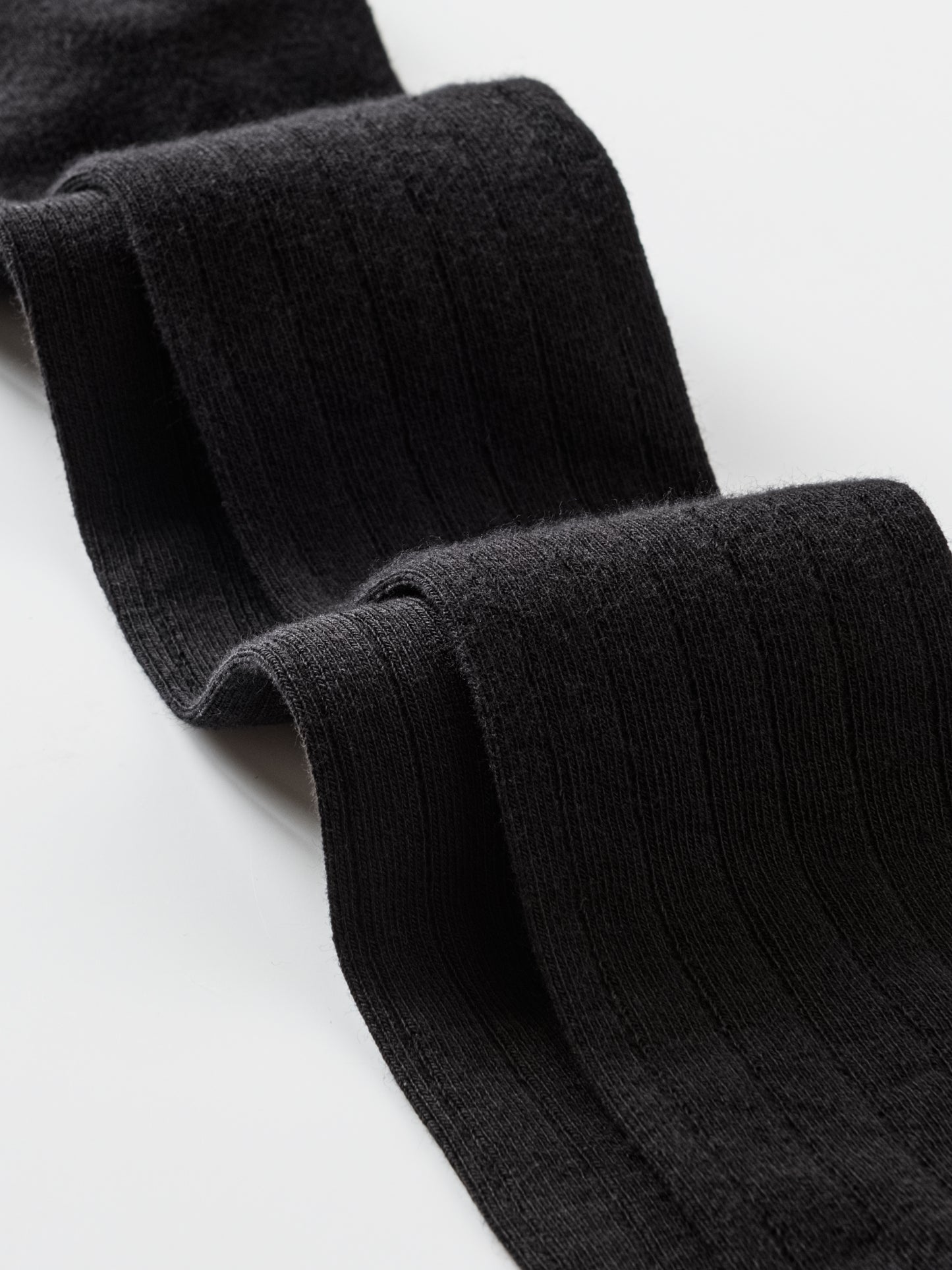 3 Pack Black Kids School Tights - Ribbed