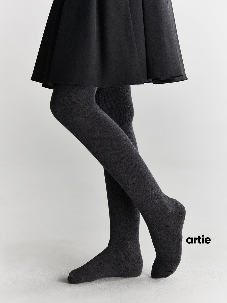 3 Pack Dark Grey Kids School Tights - Plain