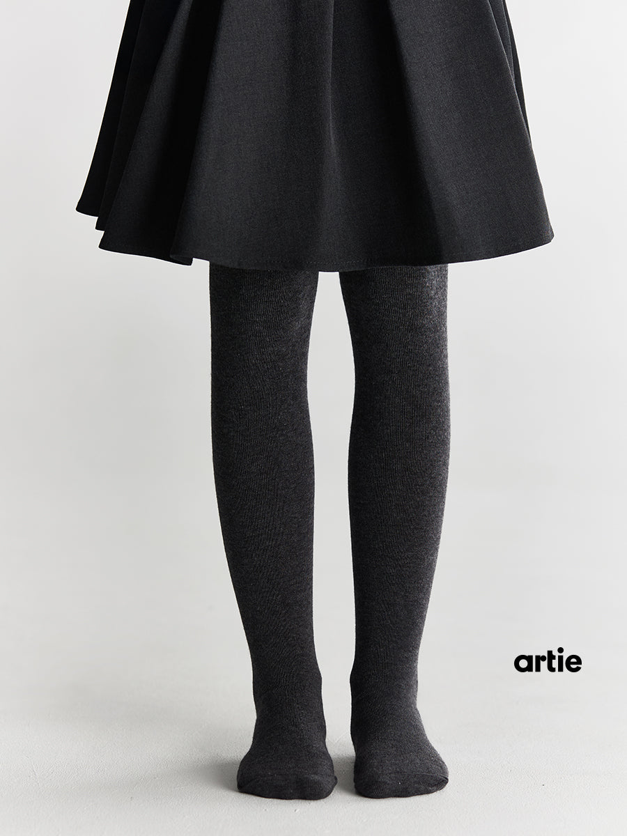 3 Pack Dark Grey Kids School Tights - Plain