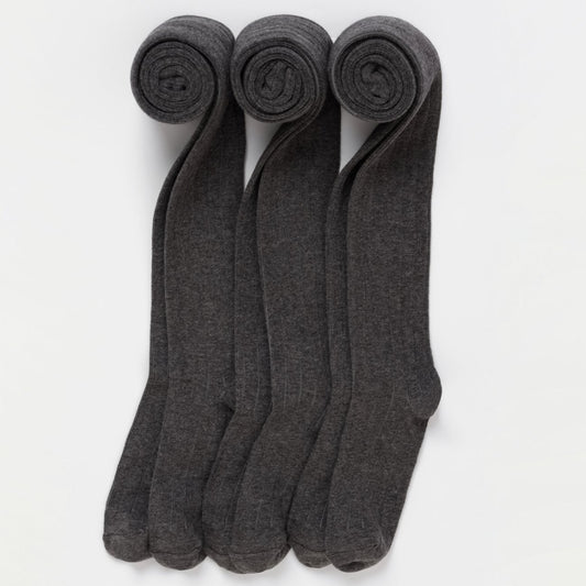 Dark Grey Kids School Tights