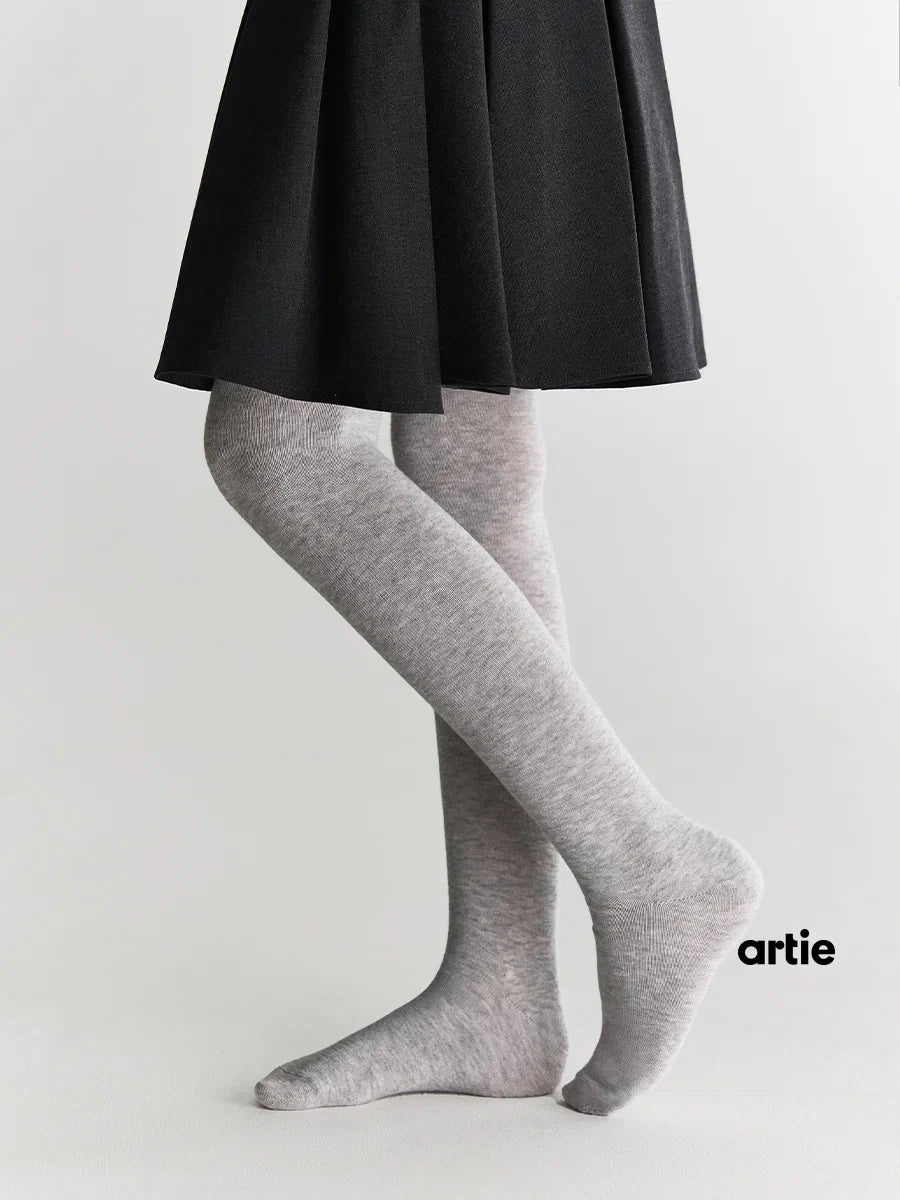 3-Pack Plain Multicolor School Tights for Kids