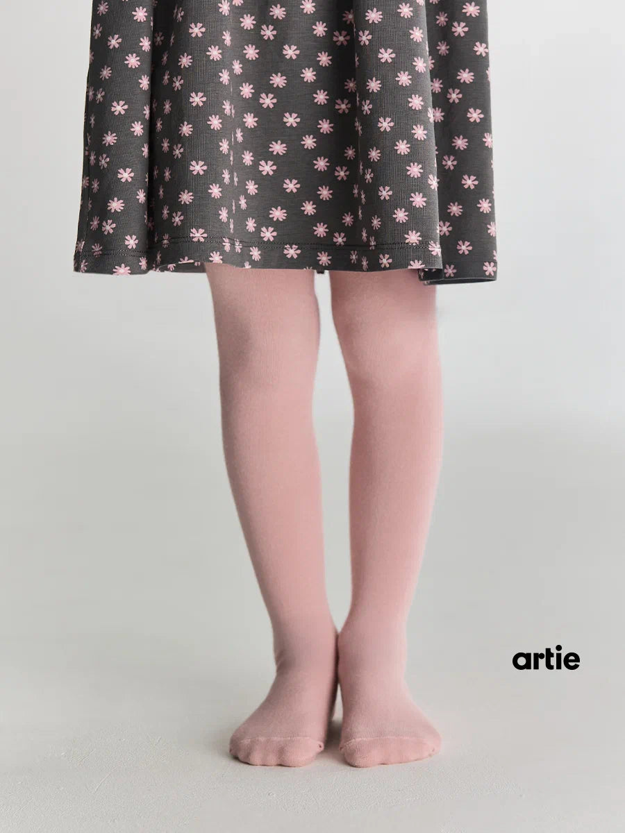 3-Pack Plain Multicolor School Tights for Kids