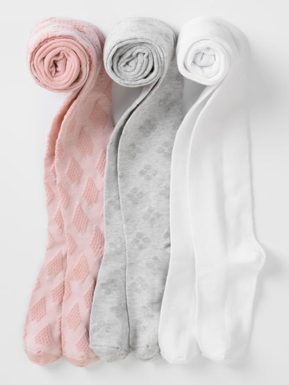 3 Pack Kids Tights - Patterned
