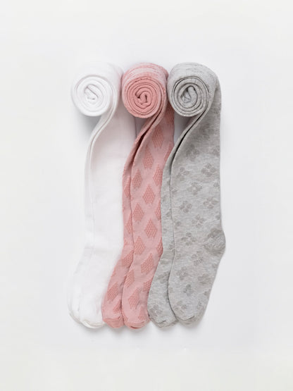 Baby girl tights - Patterned 