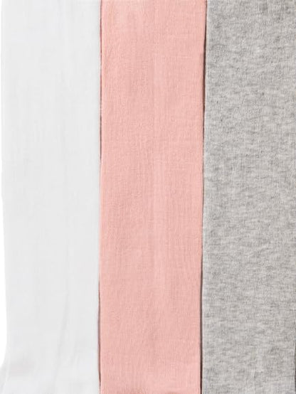 3-Pack Plain Multicolor School Tights for Kids
