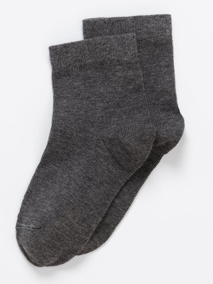 Cotton Grey Socks For School