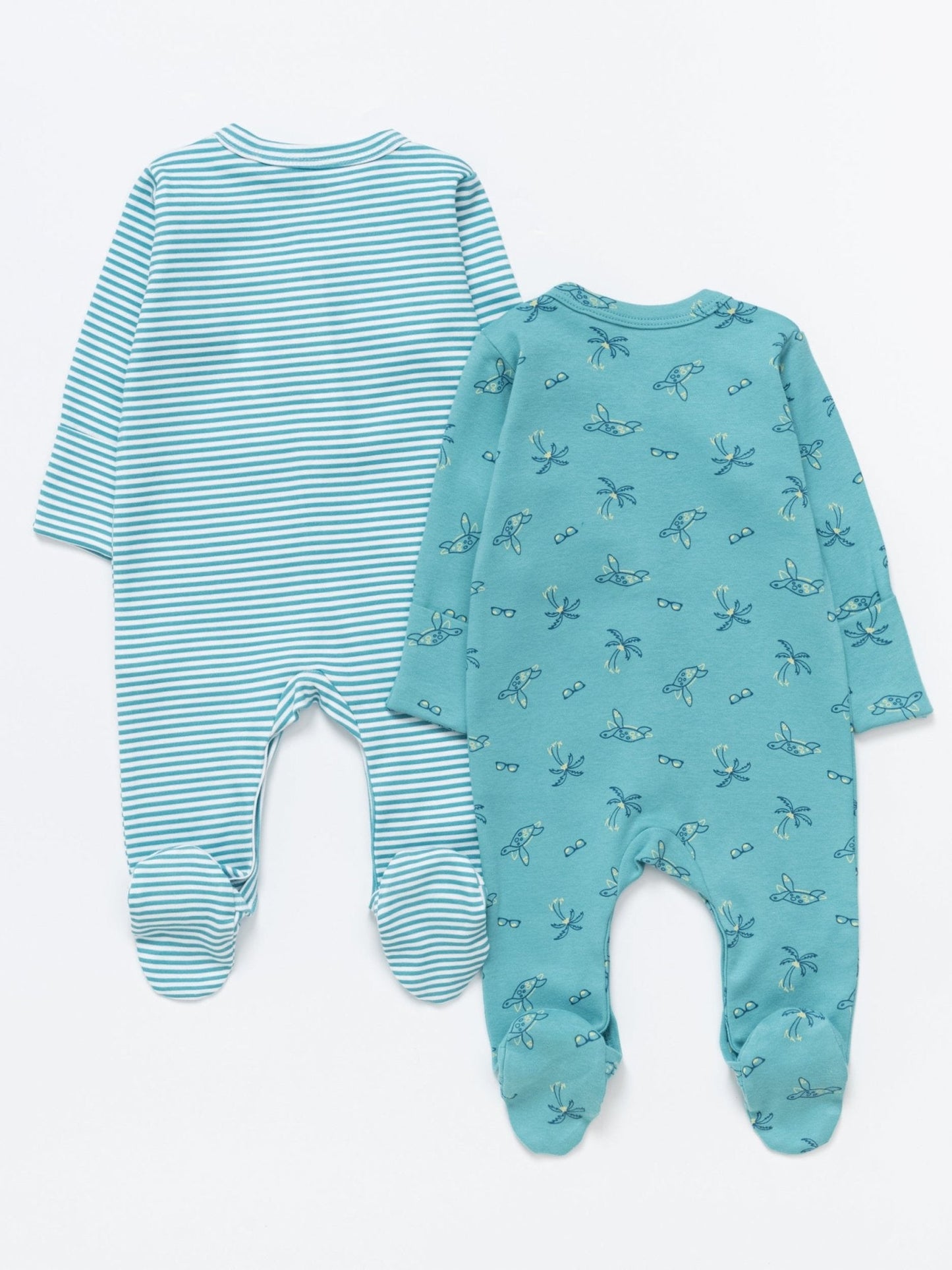 Baby Boy Cotton Sleepsuits - Pack of 2 - Artie Kids UK