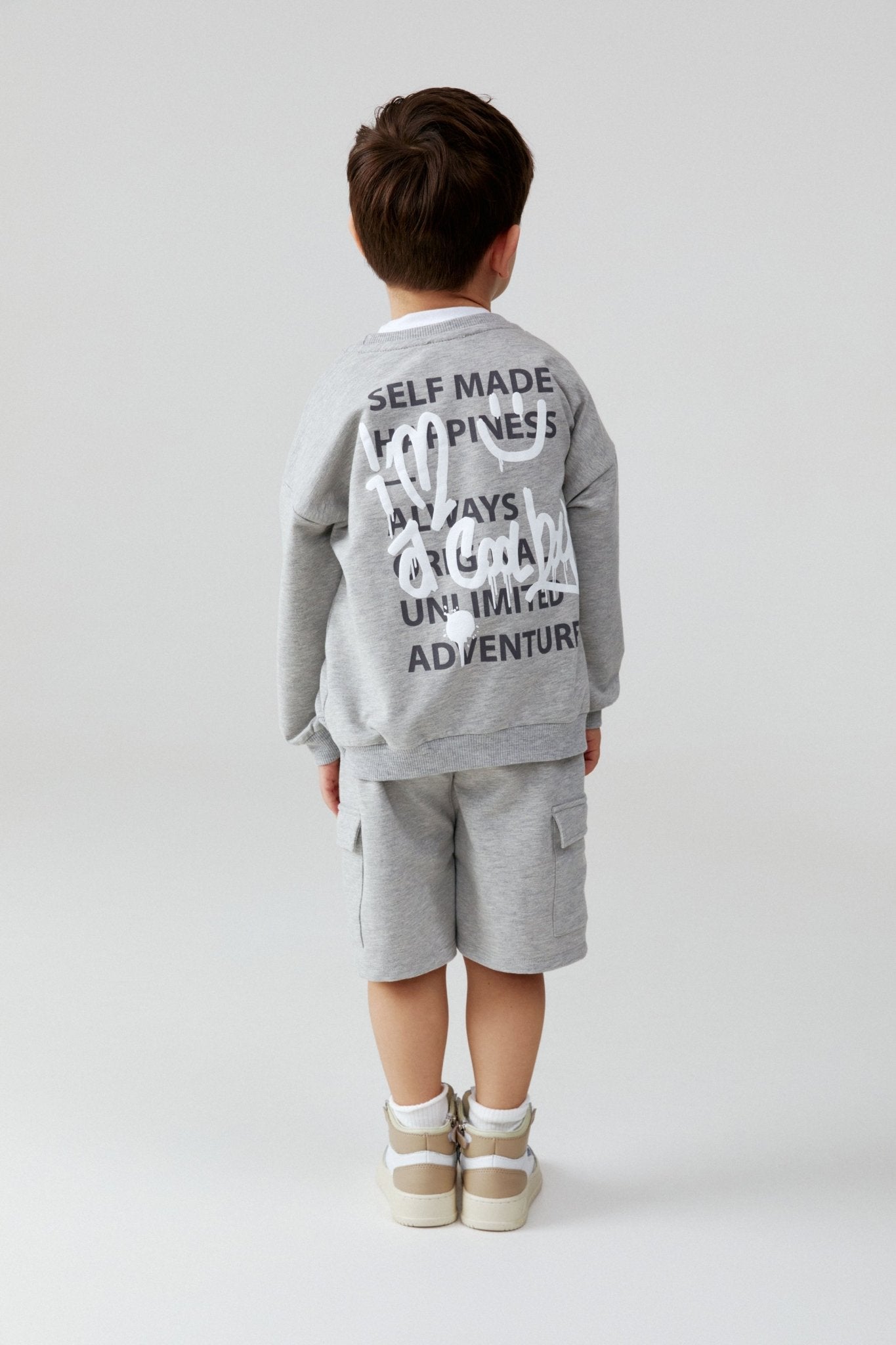 Baby Boy Graffiti Graphic Sweatshirt - Artie Kids UK