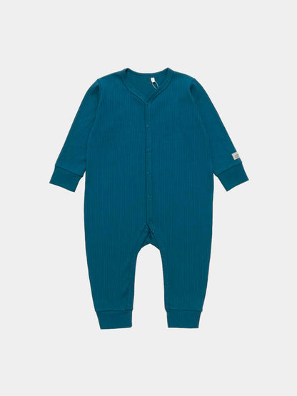 Baby Boy Navy Ribbed Sleepsuit - Artie Kids UK