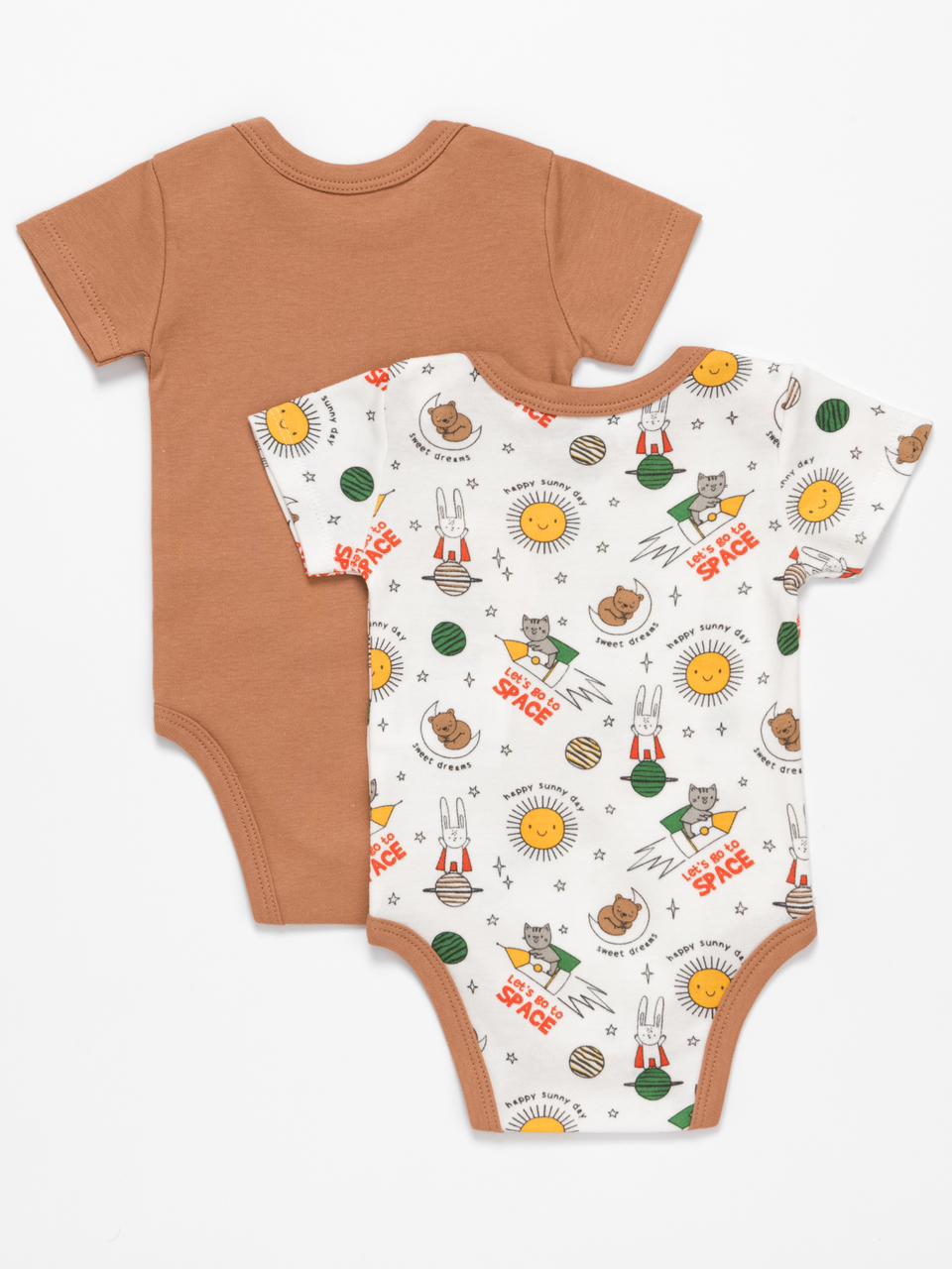 Baby Boy Short Sleeve Bodysuits - Pack of 2 - Artie Kids UK