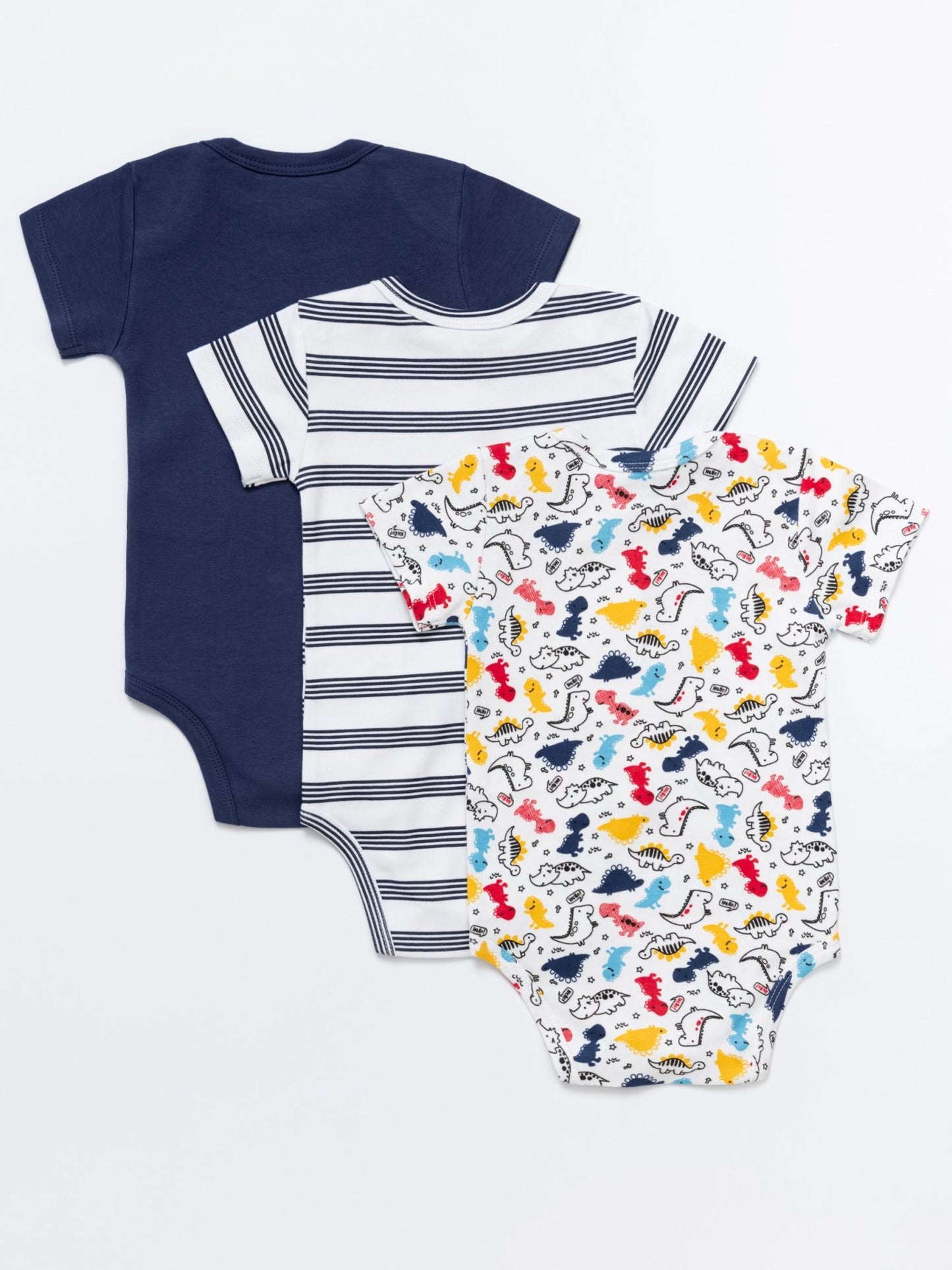 Baby Boy Short Sleeve Bodysuits - Pack of 3 - Artie Kids UK