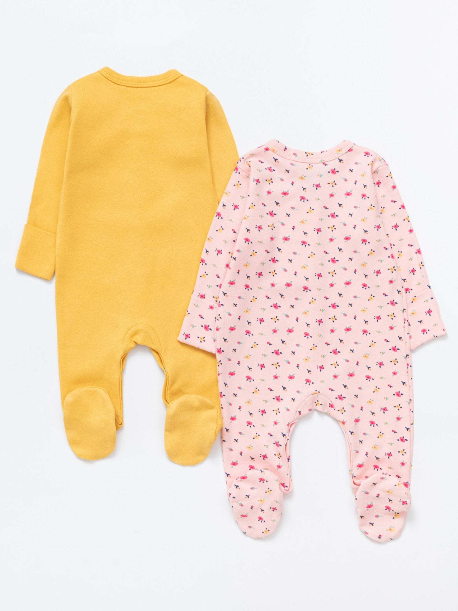 Baby Girl Cotton Sleepsuits - Pack of 2 - Artie Kids UK