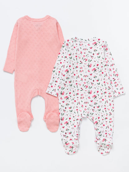 Baby Girl Cotton Sleepsuits - Pack of 2 - Artie Kids UK