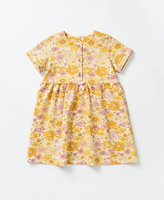 Baby Girl Floral Short Sleeve Summer Dress - Artie Kids UK