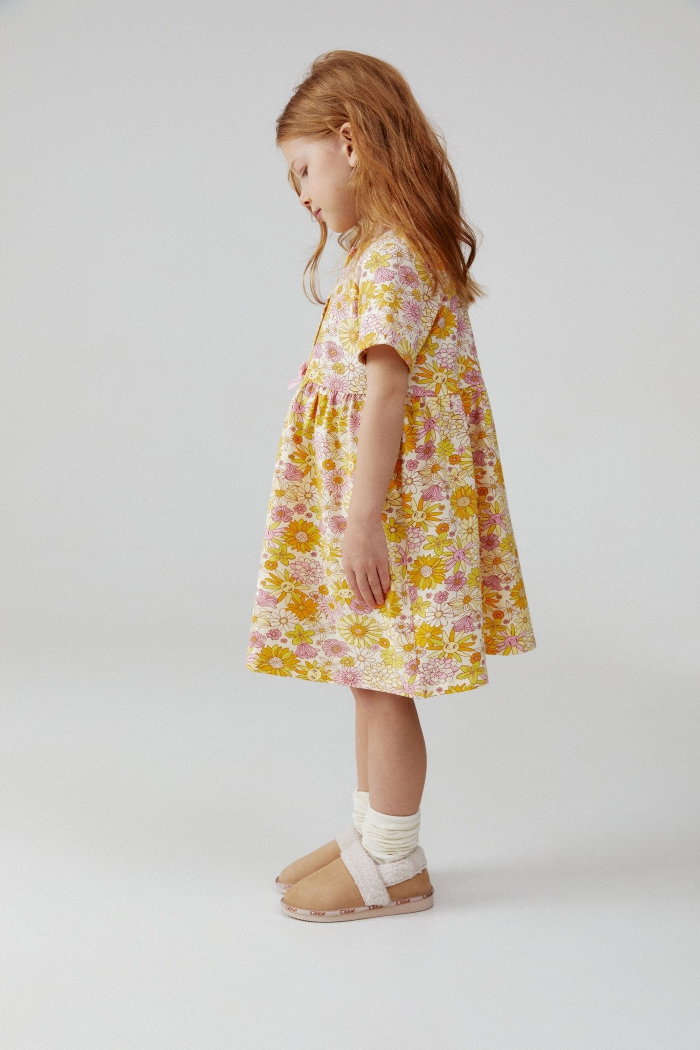 Baby Girl Floral Short Sleeve Summer Dress - Artie Kids UK