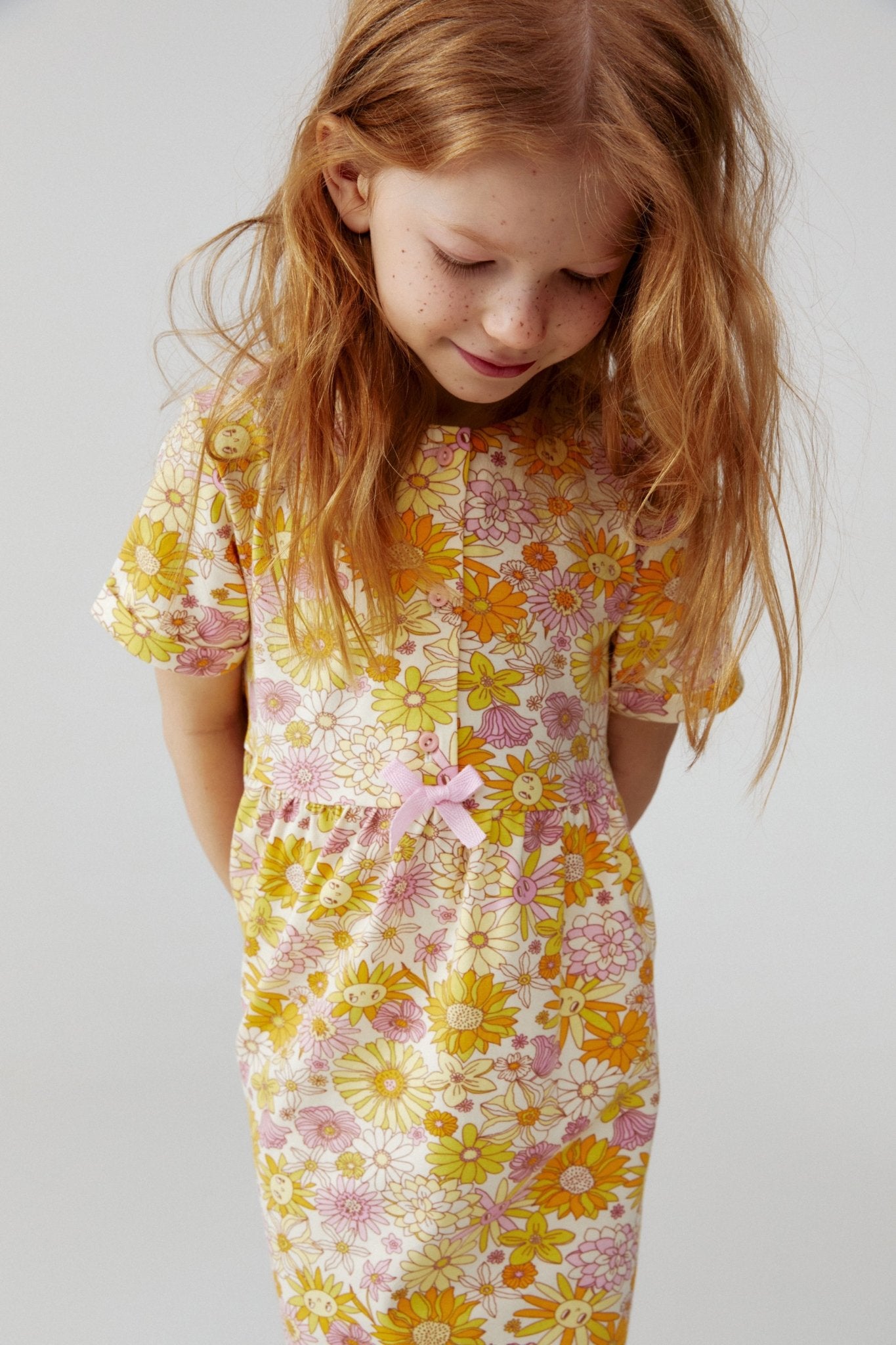 Baby Girl Floral Short Sleeve Summer Dress - Artie Kids UK