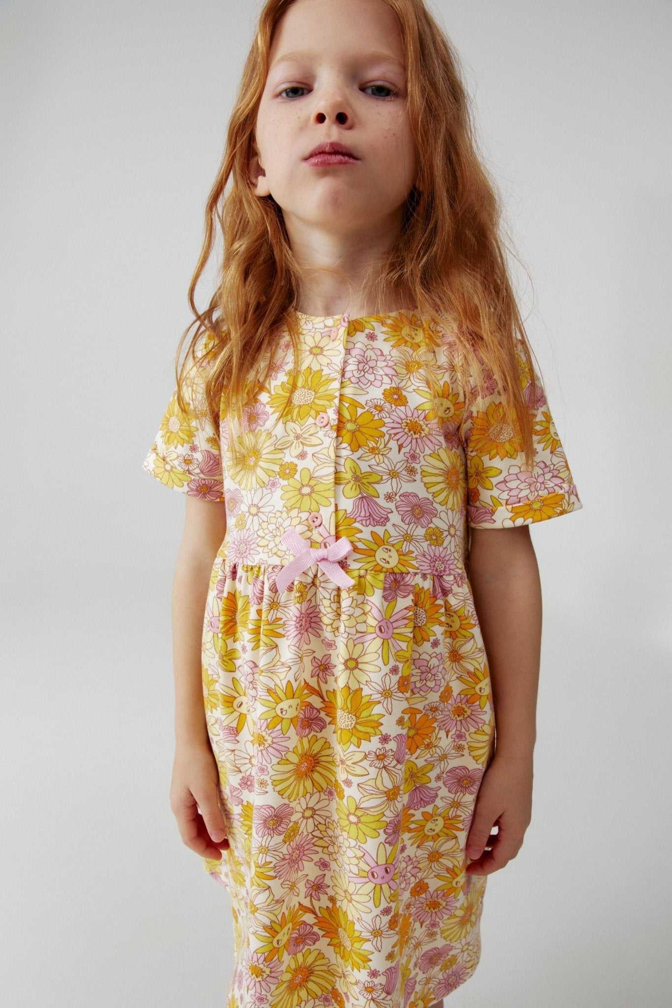 Baby Girl Floral Short Sleeve Summer Dress - Artie Kids UK