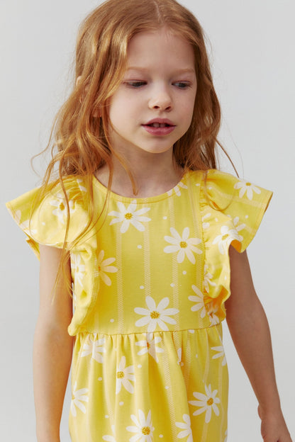 Baby Girl Frill Sleeve Dress - Artie Kids UK