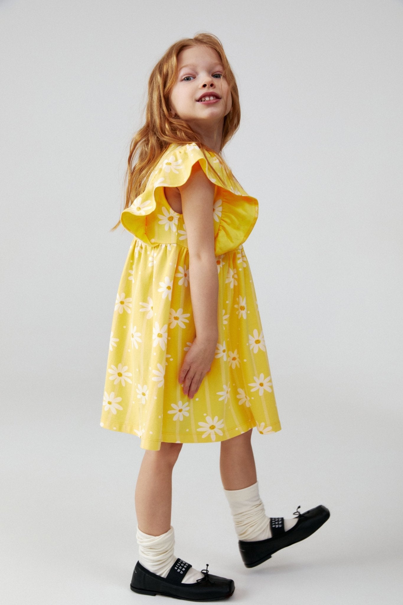 Baby Girl Frill Sleeve Dress - Artie Kids UK