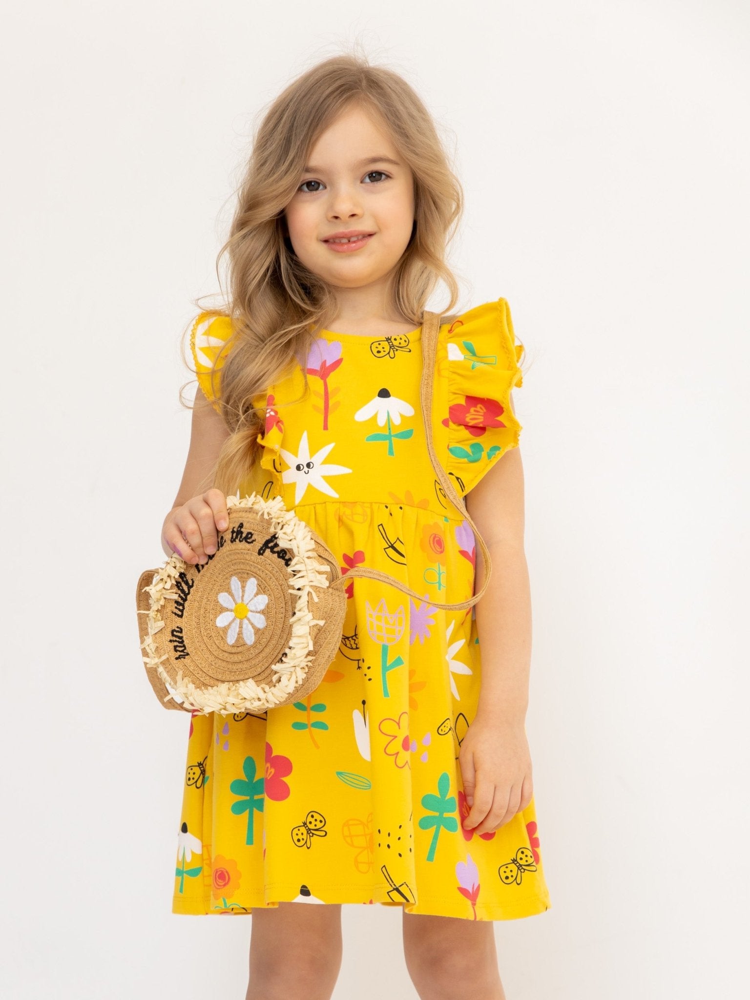 Baby Girl Frill Sleeve Dress - Artie Kids UK