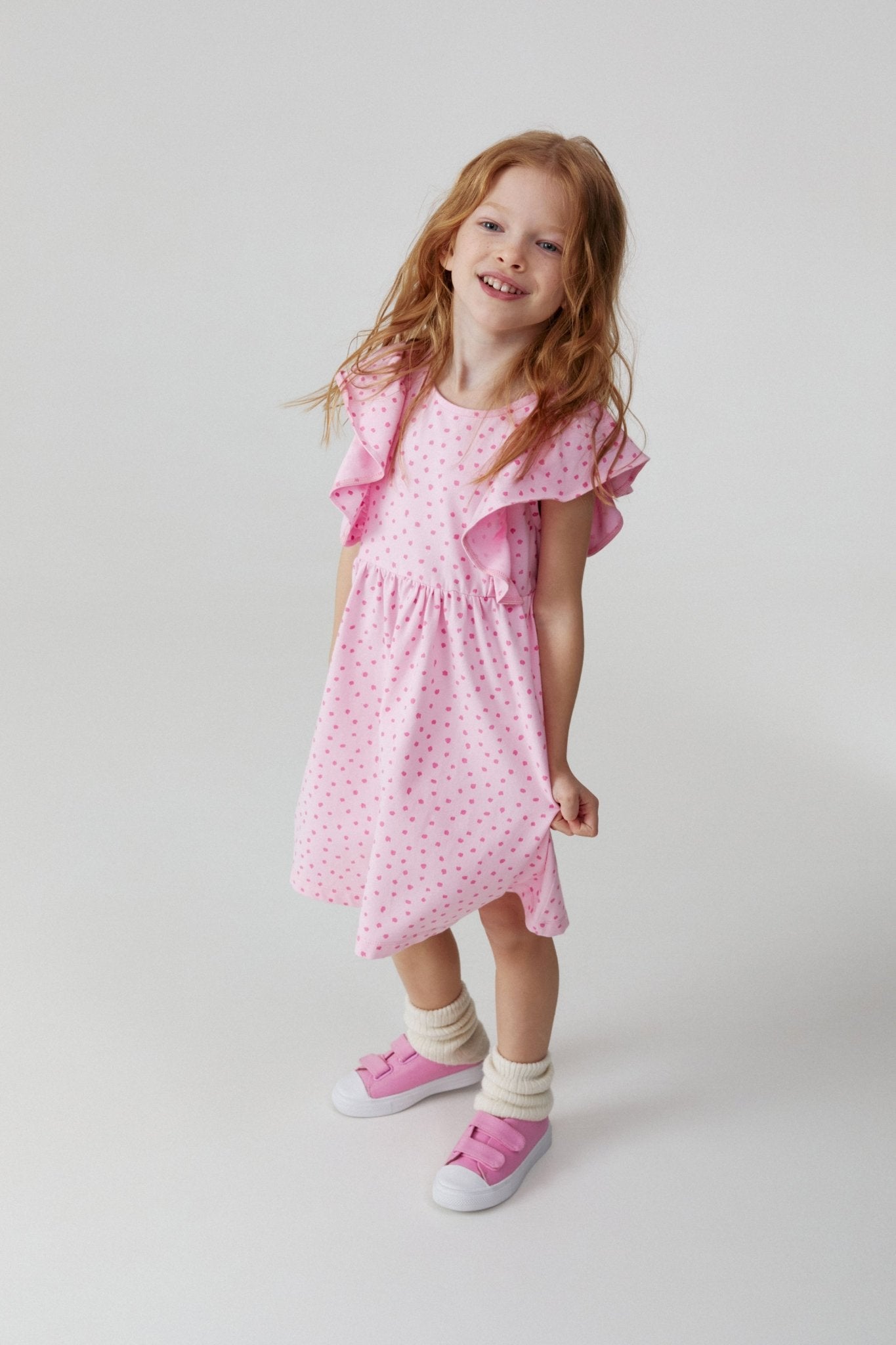 Baby Girl Frill Sleeve Summer Dress - Artie Kids UK