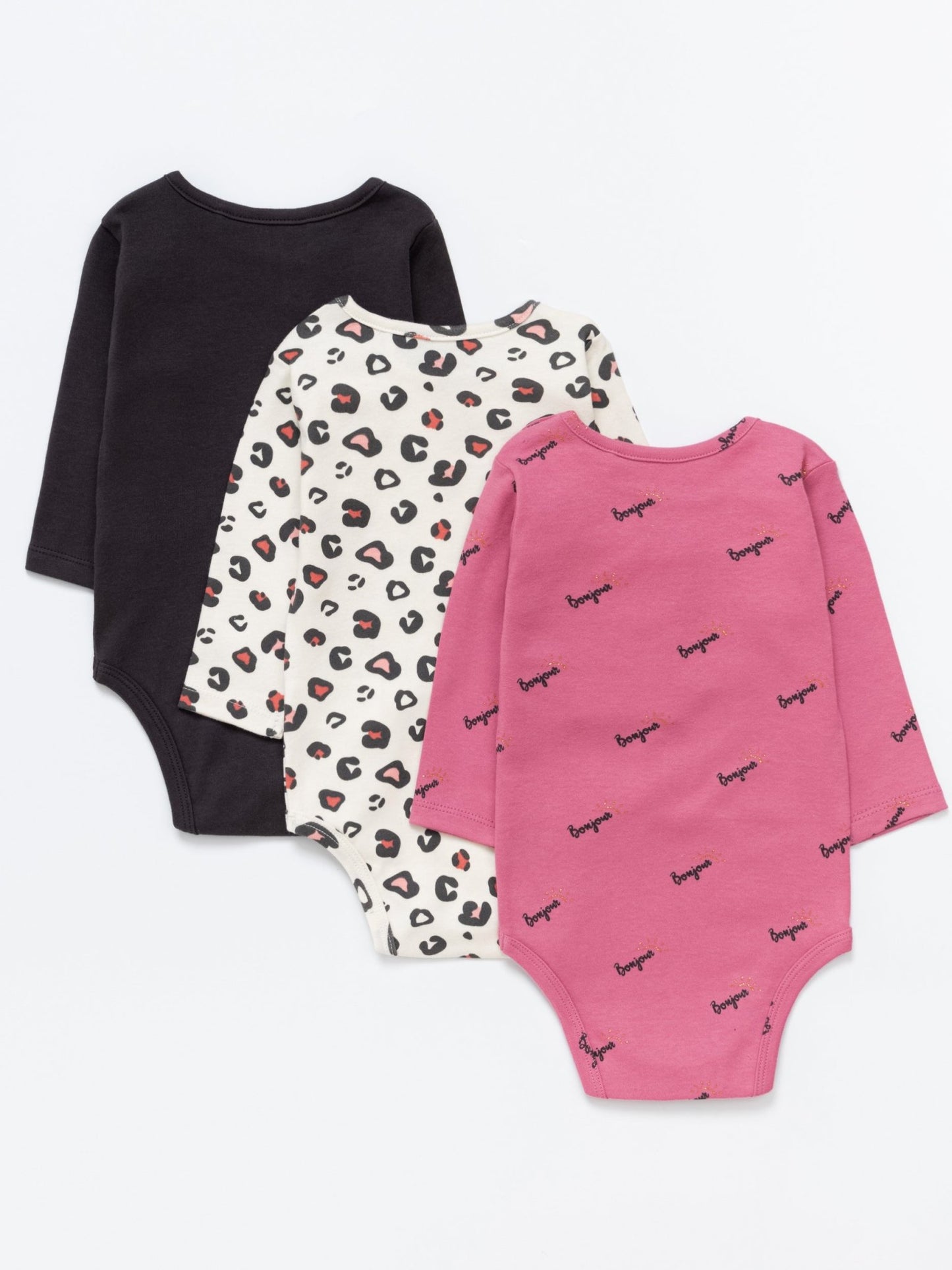 Baby Girl Long Sleeve Bodysuits - Pack of 3 - Artie Kids UK