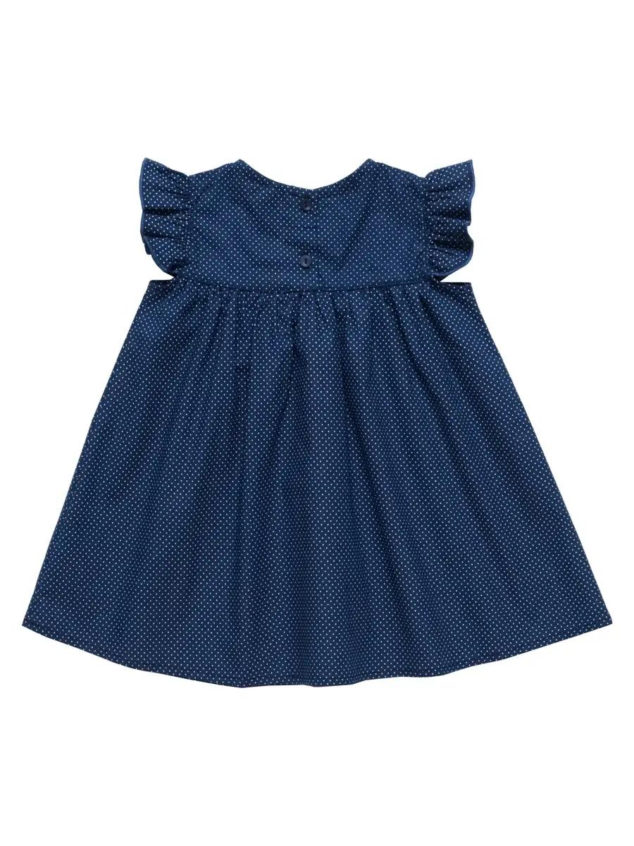 Baby Girl Navy Frill Summer Dress - Artie Kids UK