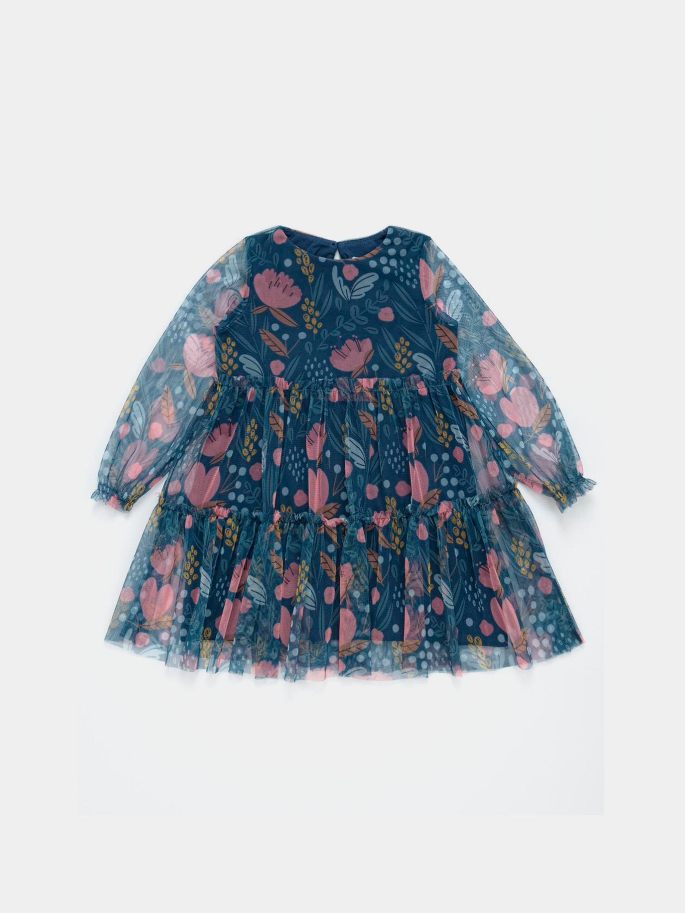 Baby Girl Navy Tulle Dress - Artie Kids UK