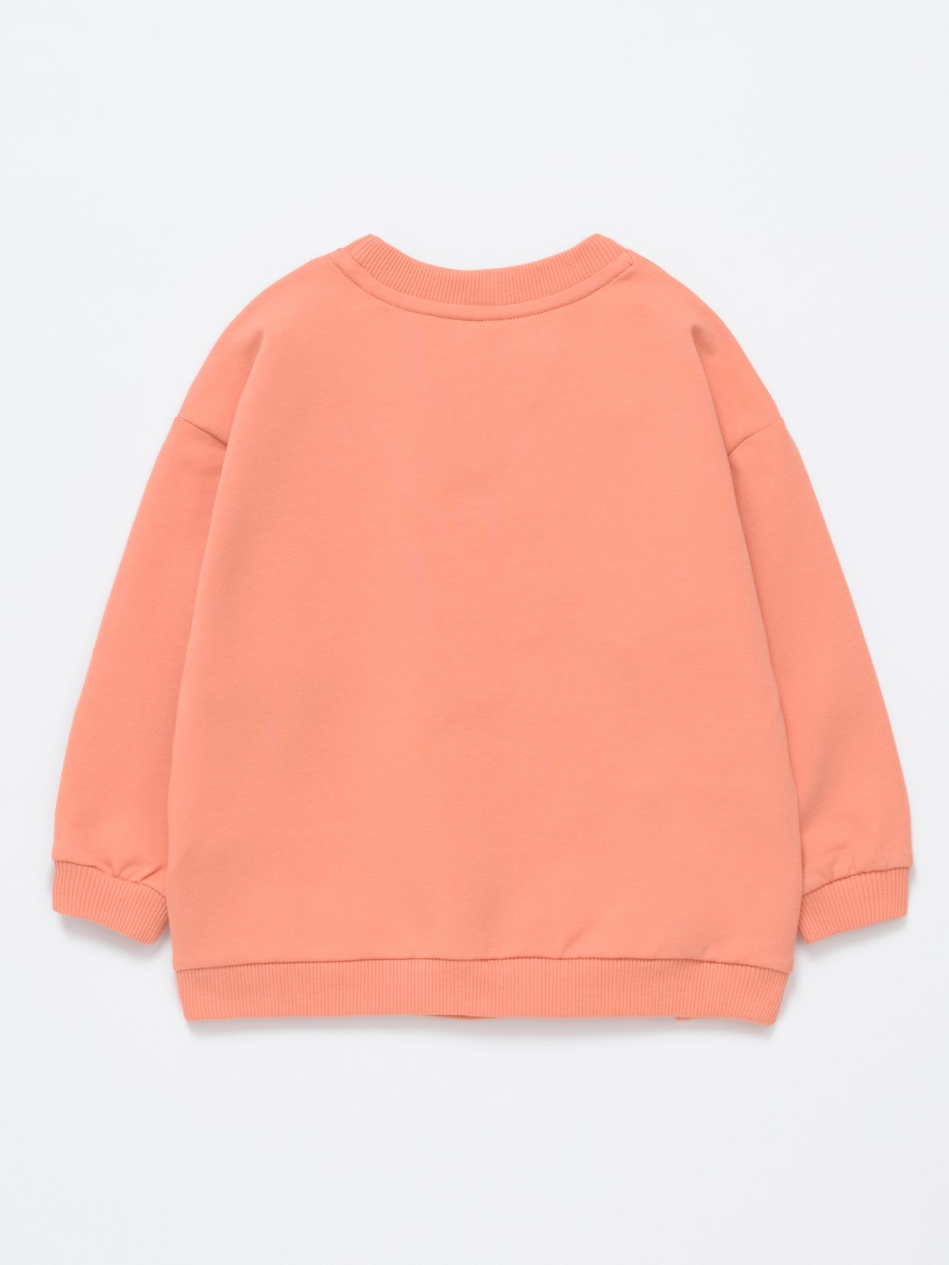 Baby Girl Peach Flower Printed Sweatshirt - Artie Kids UK