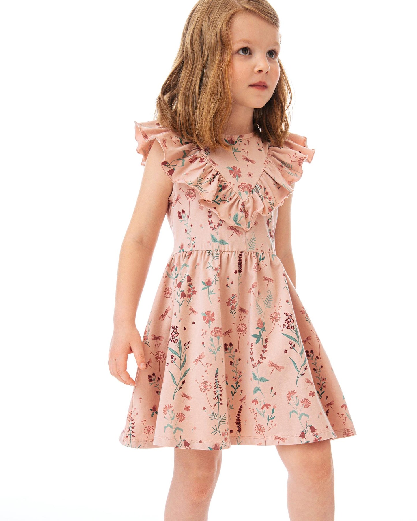 Baby Girl Pink Floral Sleeveless Summer Dress - Artie Kids UK