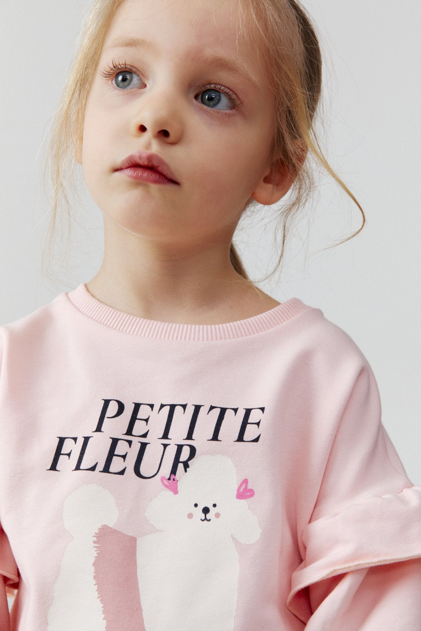 Baby Girl Pink Frill Sweatshirt - Artie Kids UK