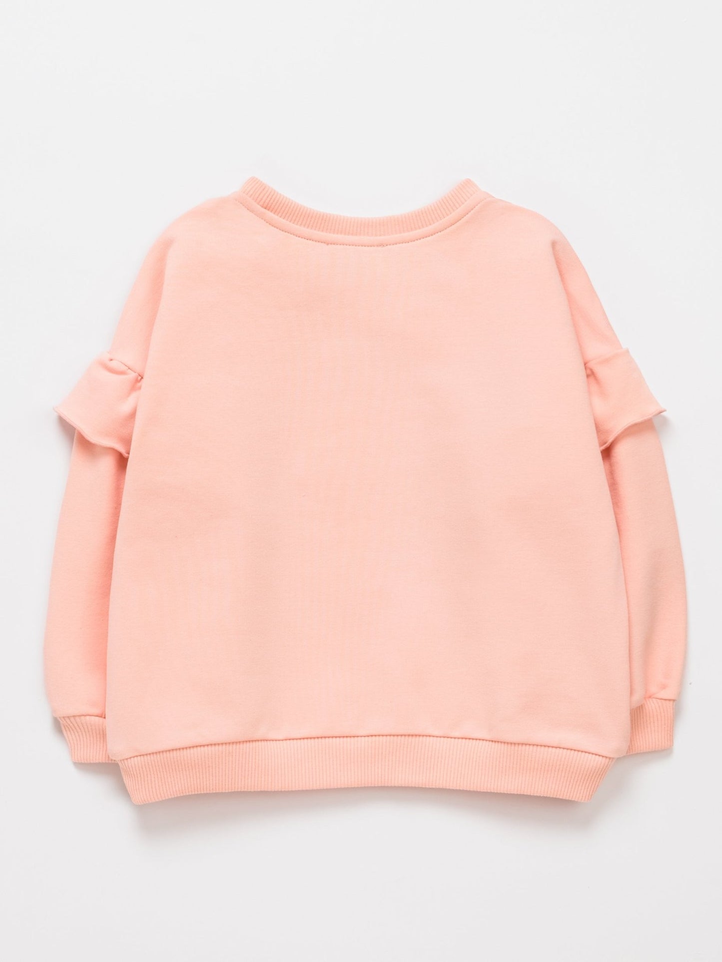 Baby Girl Pink Frill Sweatshirt - Artie Kids UK