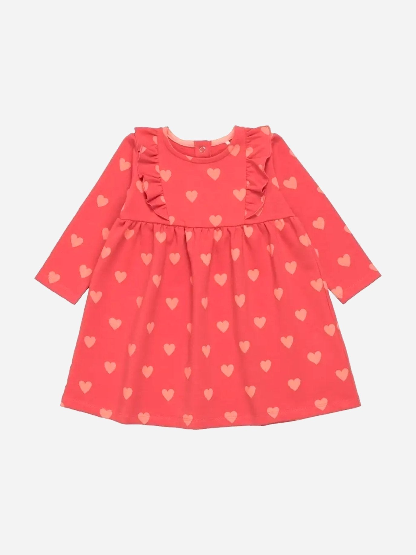 Baby Girl Red Long Sleeve Summer Dress - Artie Kids UK