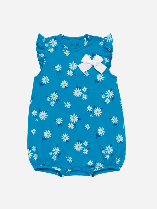 Baby Girl Romper Flower Printed - Artie Kids UK