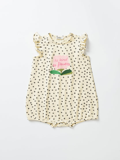 Baby Girl Romper in Polka Dot Print - Artie Kids UK