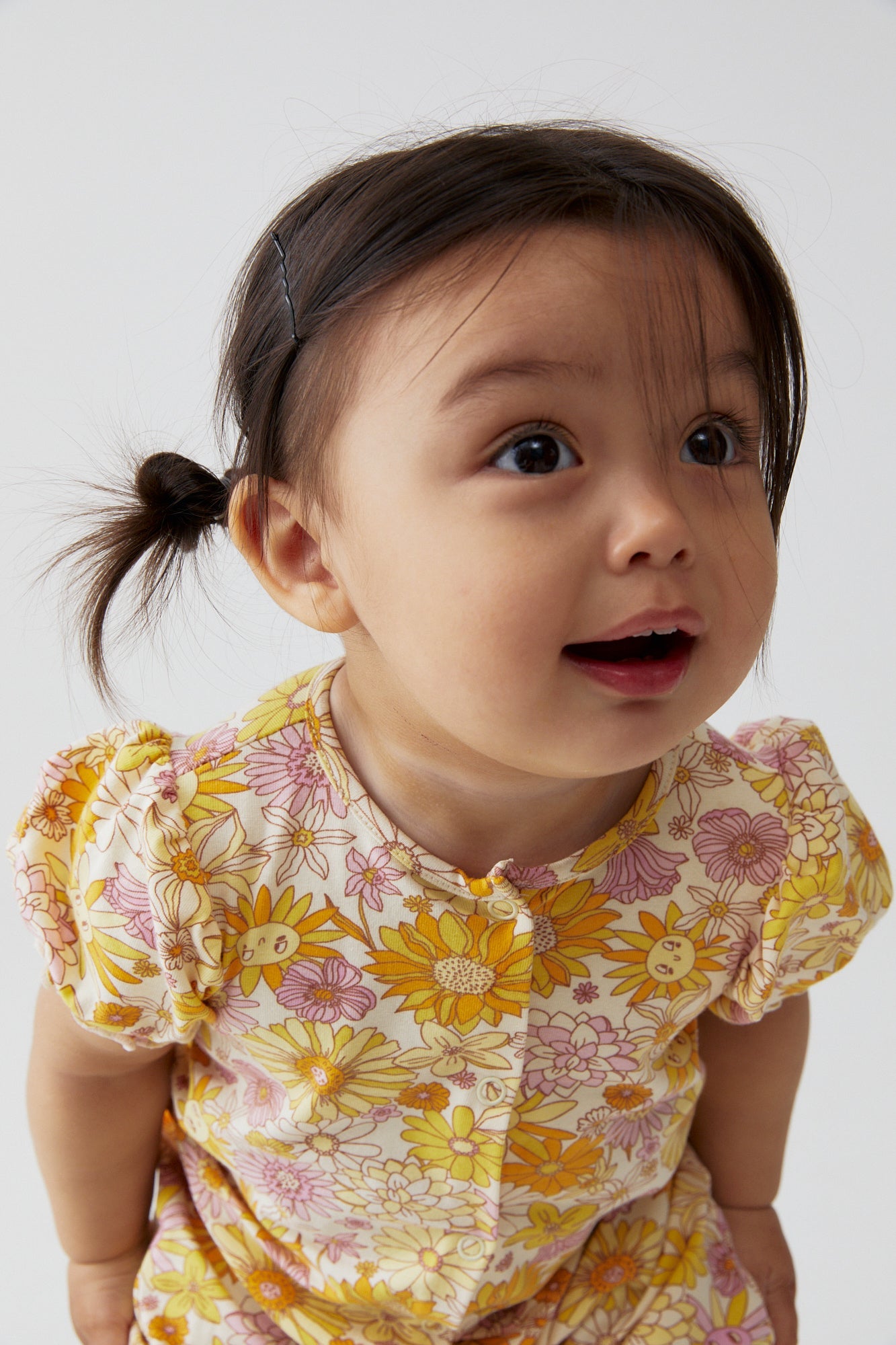 Baby Girl Romper with Flower Print - Artie Kids UK