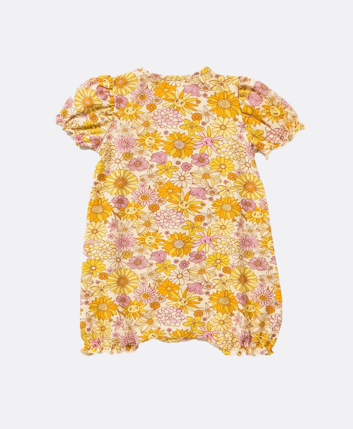 Baby Girl Romper with Flower Print - Artie Kids UK