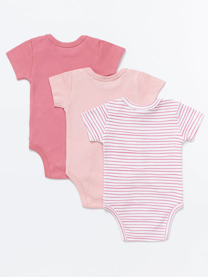 Baby Girl Short Sleeve Bodysuits - Pack of 3 - Artie Kids UK