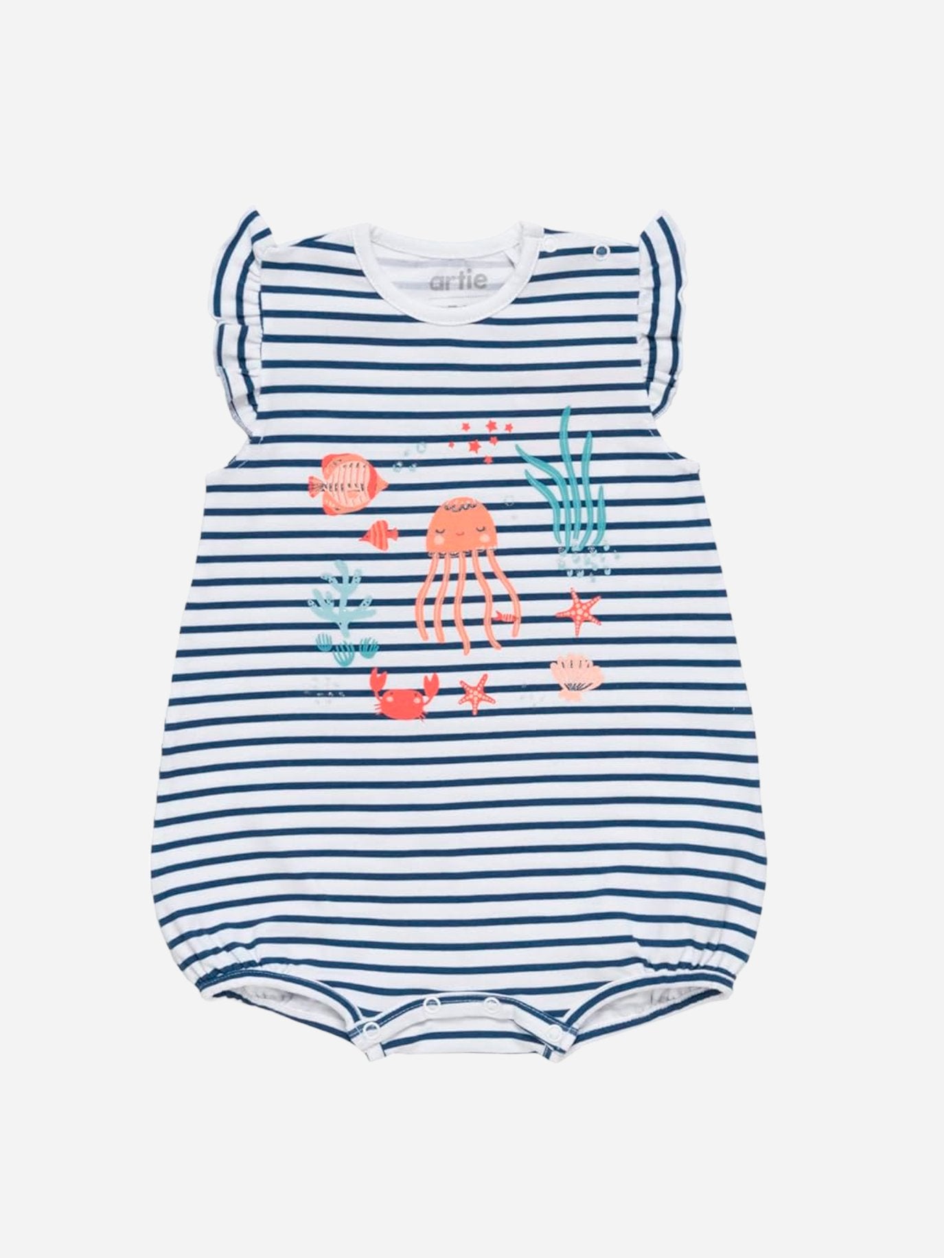 Baby Girl Striped Romper - Artie Kids UK