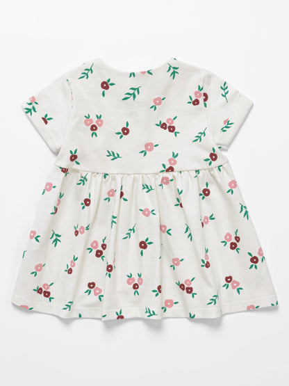 Baby Girl White Short Sleeve Summer Dress - Artie Kids UK