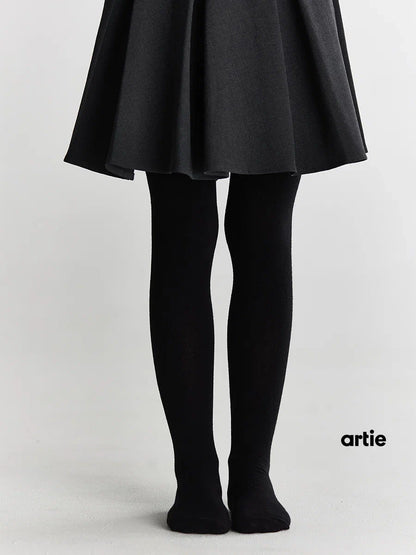 3 Pack Black Kids School Tights - Plain