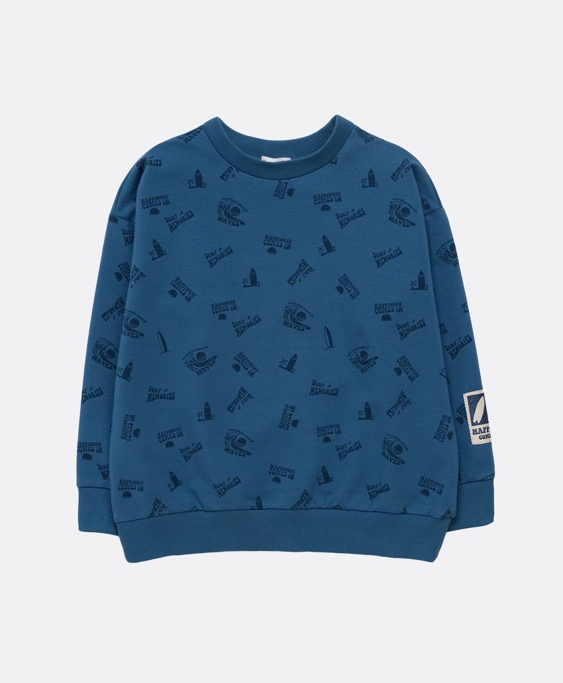 Boys Blue Printed Sweatshirt - Artie Kids UK