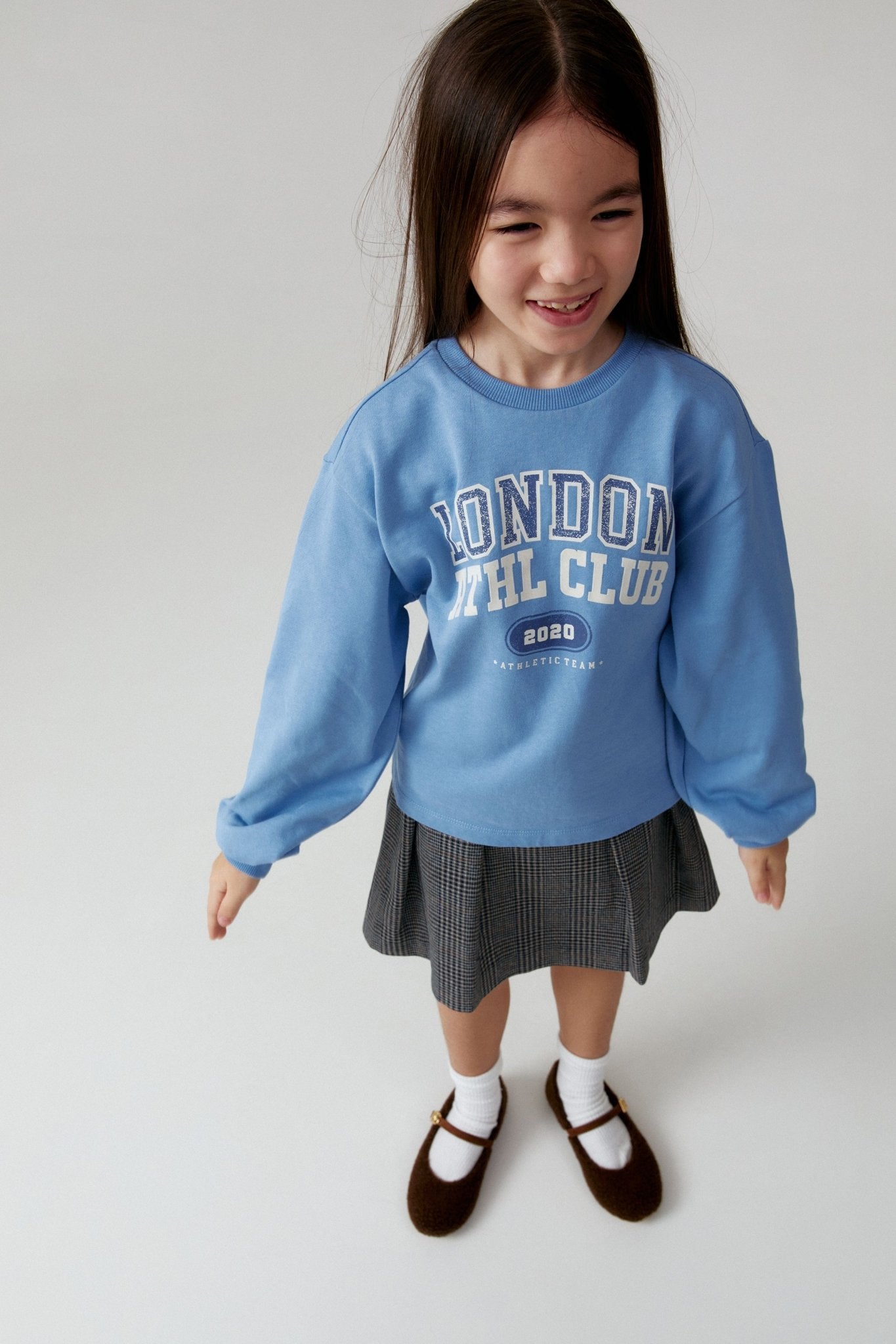 Girls Blue Sweatshirt - Artie Kids UK