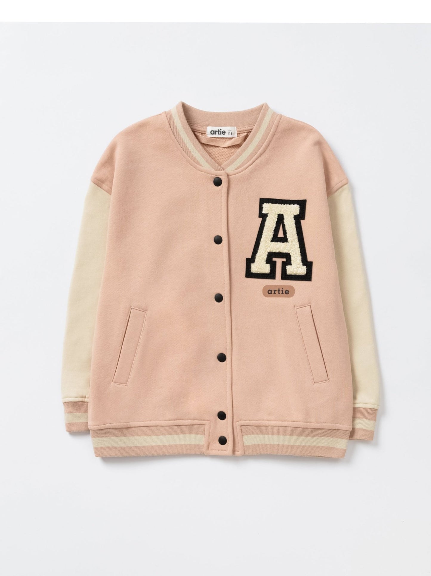 Girls Pink Bomber Jacket - Artie Kids UK