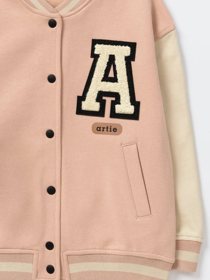 Girls Pink Bomber Jacket - Artie Kids UK