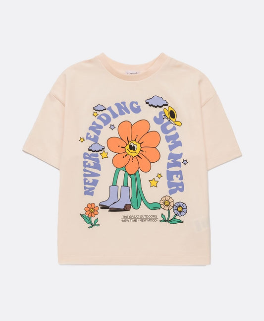 Girls Printed T - shirt - Artie Kids UK